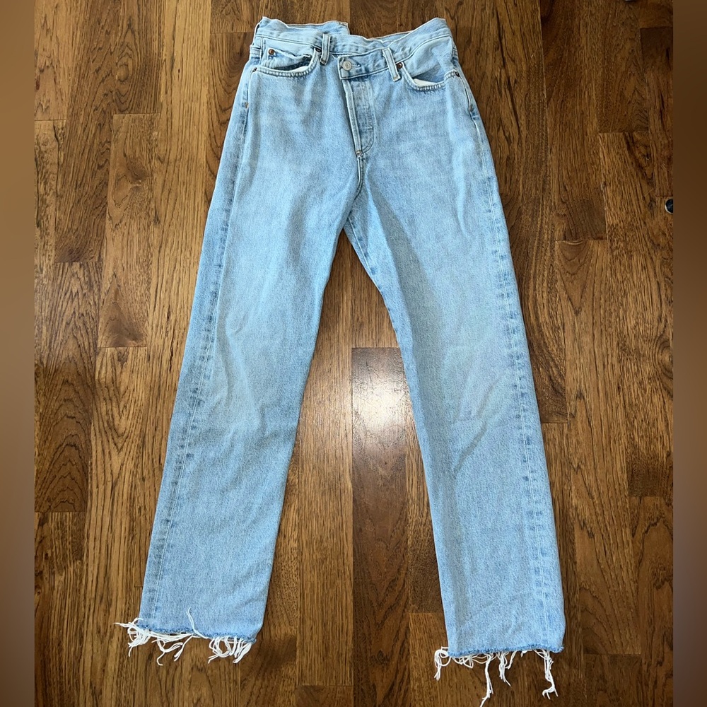 Agolde criss cross jeans